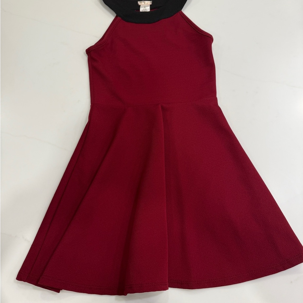 Sally Miller Burgundy and Black Formal Kids Dress